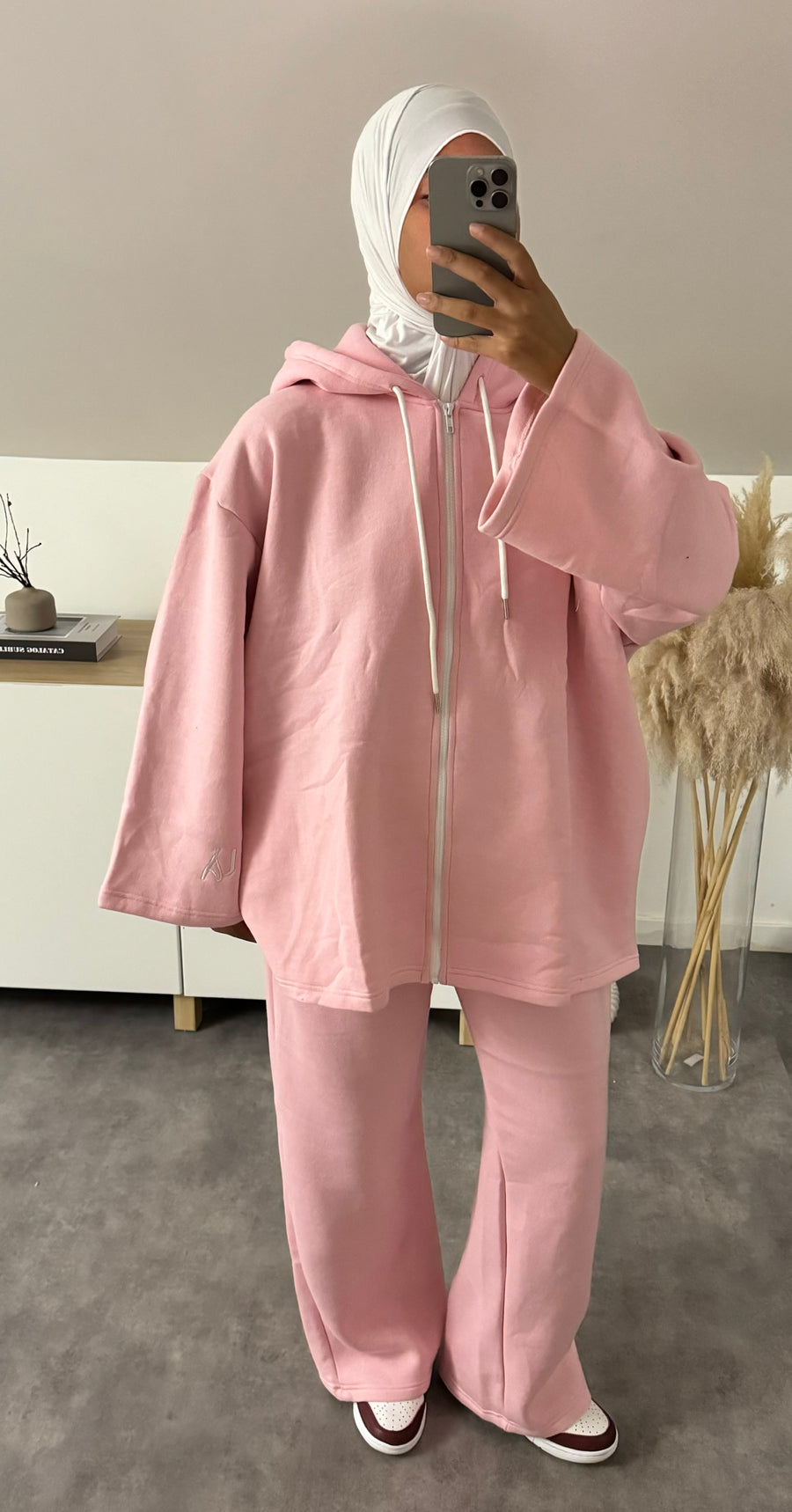 Hoodie Zip TechPack Rose