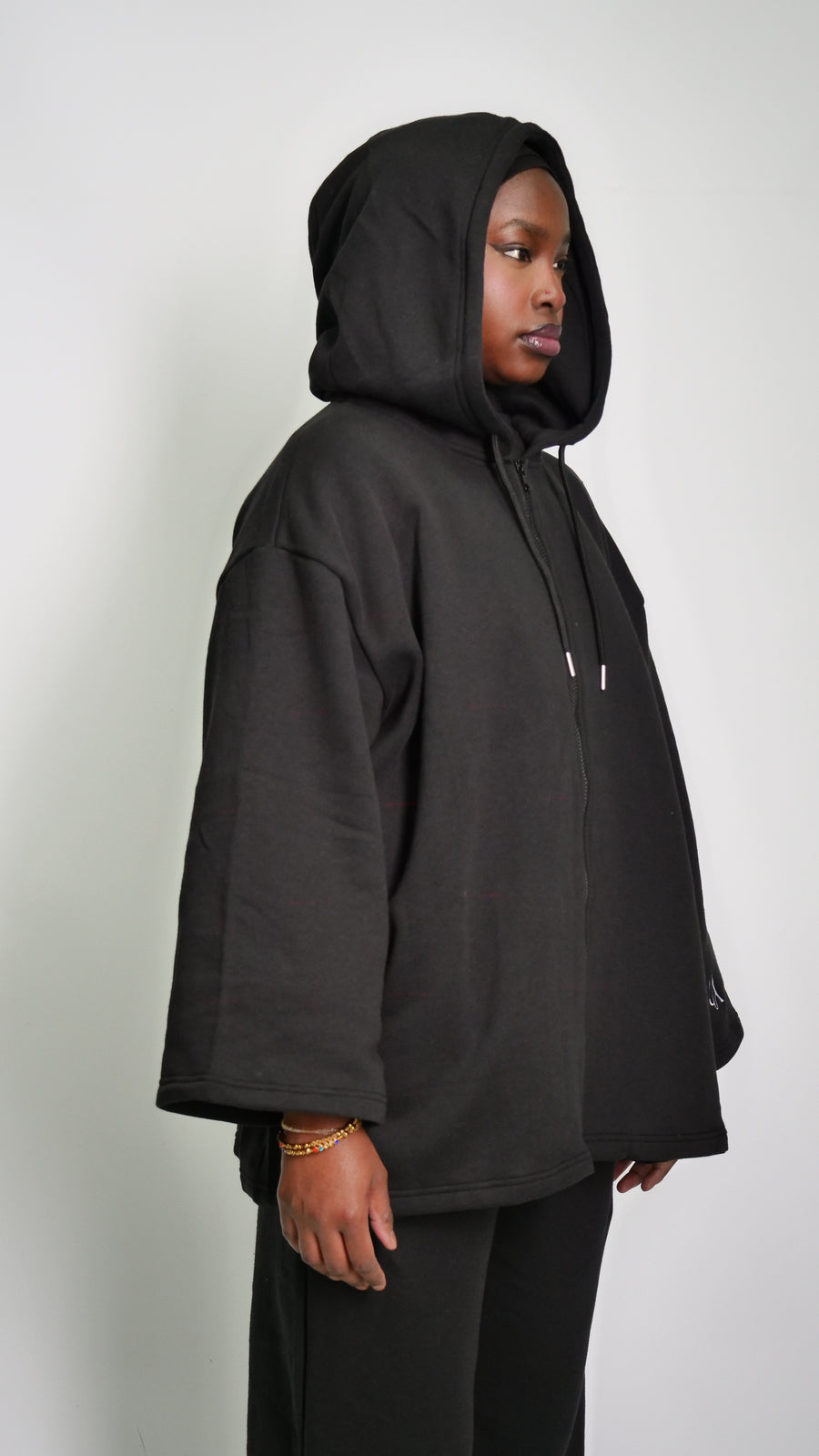 Hoodie Zip TechPack Noir