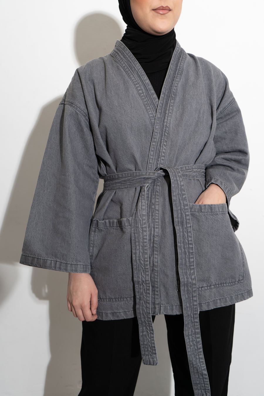 Kimono Shanghaï Gris (expédition a partir du 5/11)