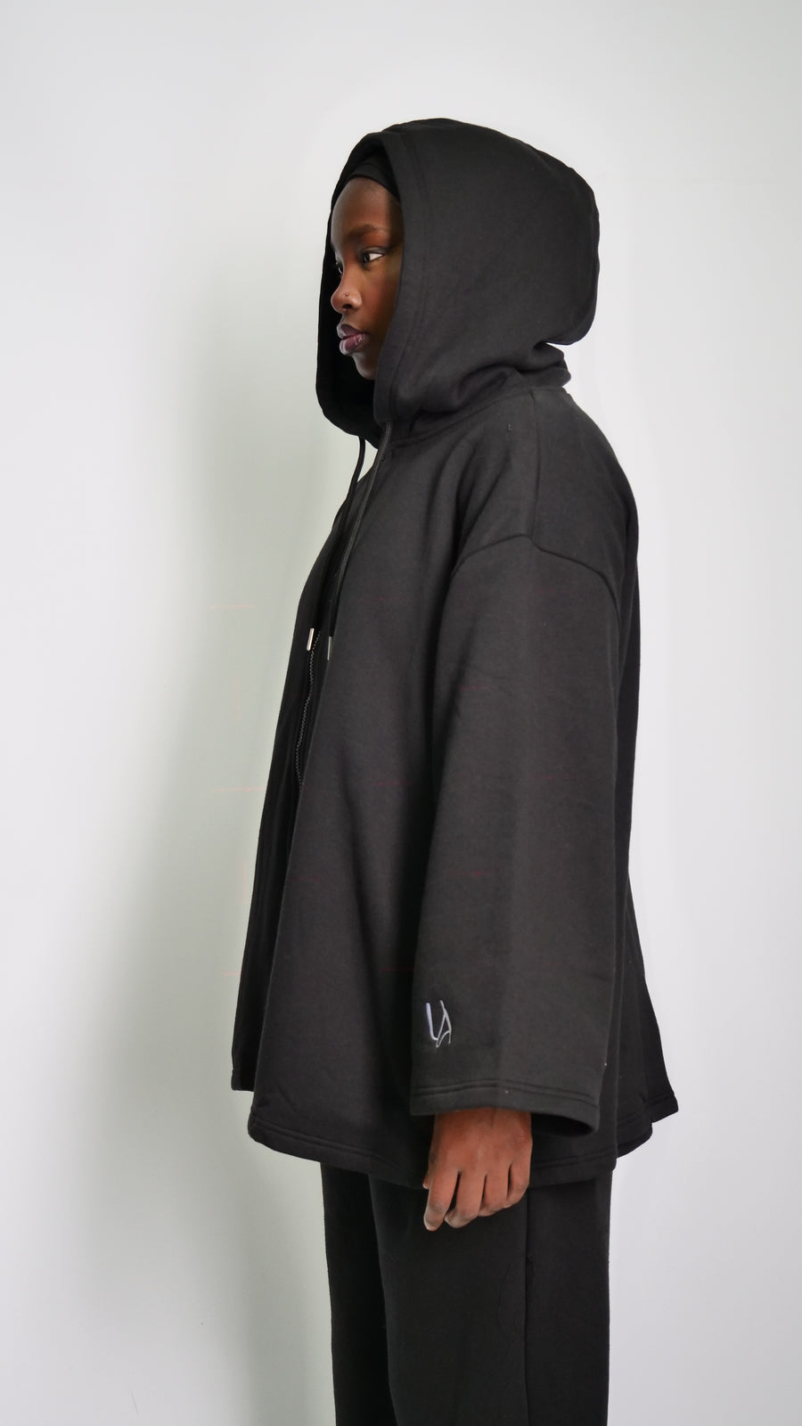 Hoodie Zip TechPack Noir