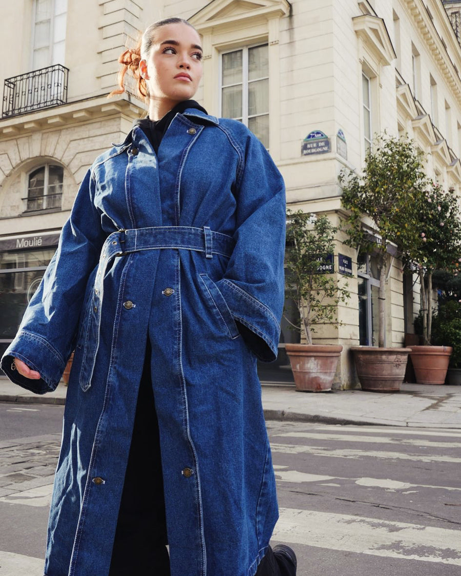 Trench Jakarta Bleu