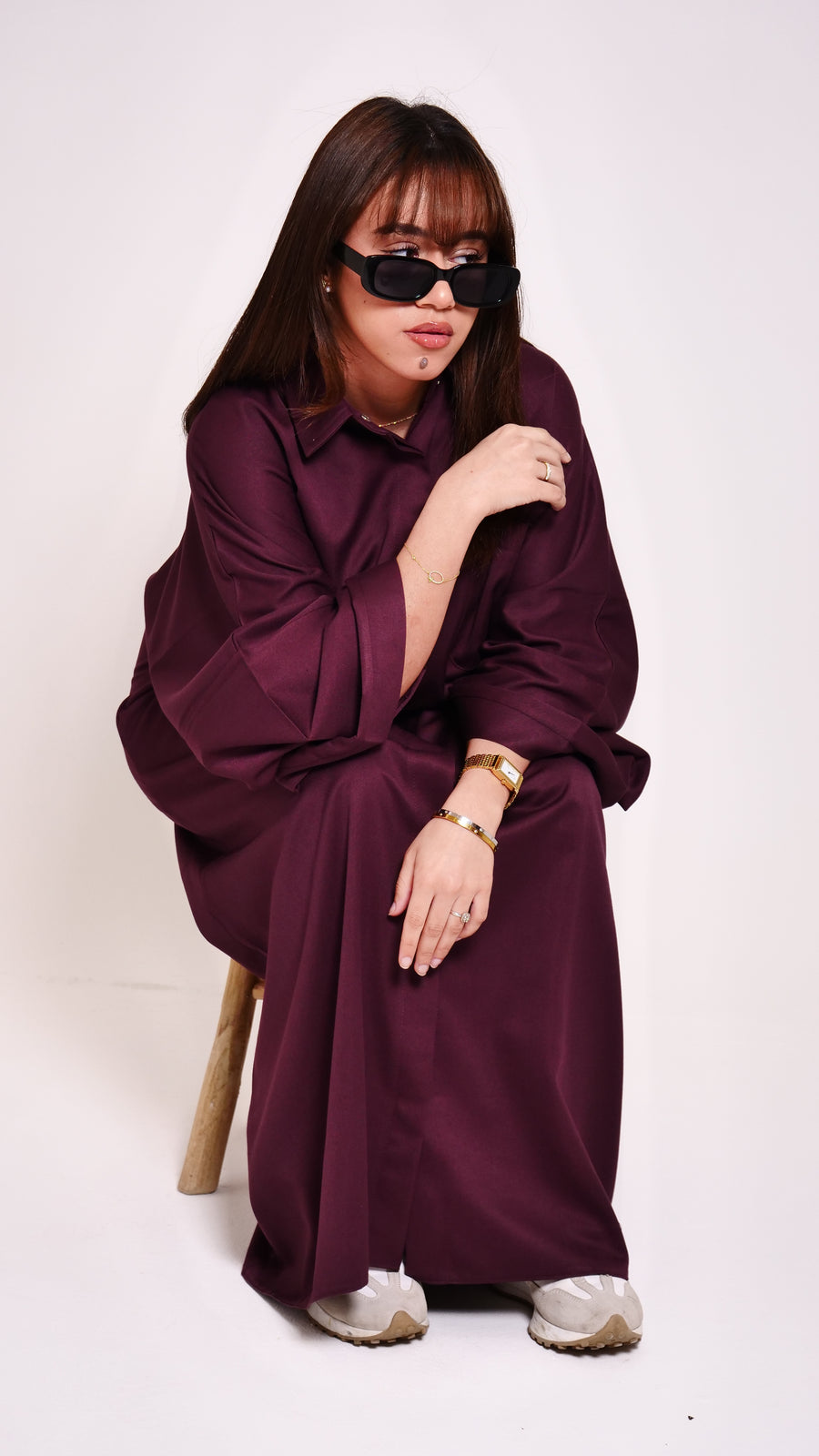 La robe Yaomi Aubergine