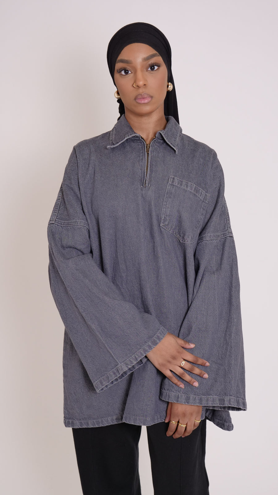 Chemise Naori Gris (expédition a partir du 5/11)