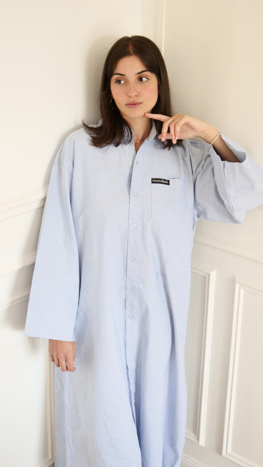 Chemise longue Taïka Bleu