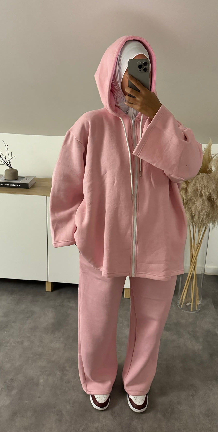 Hoodie Zip TechPack Rose