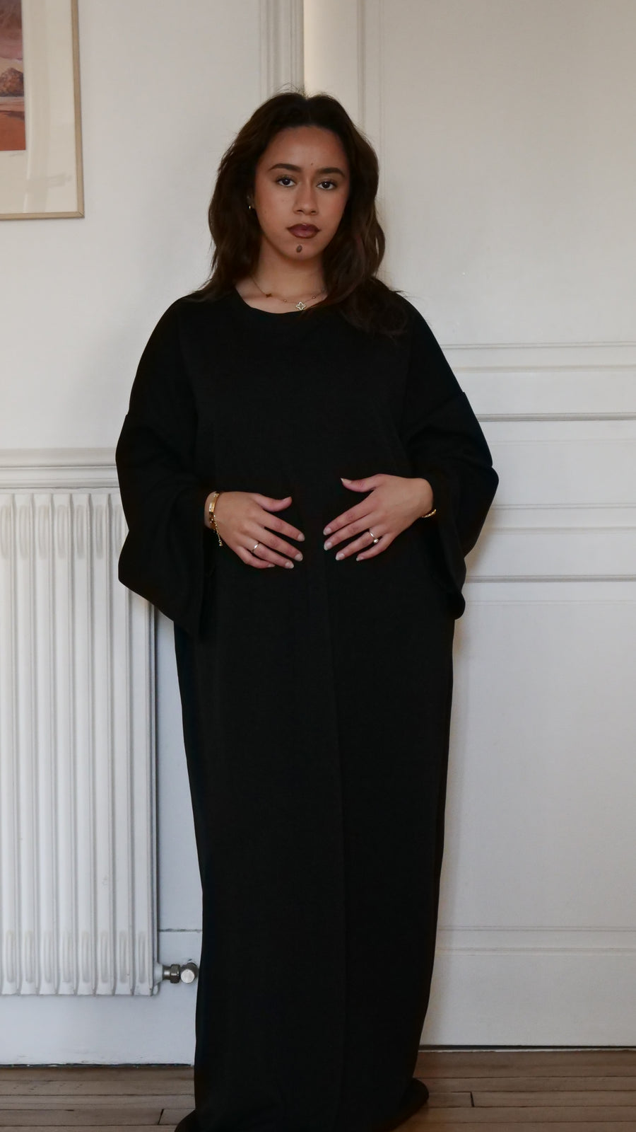 Abaya Fluffly Noir