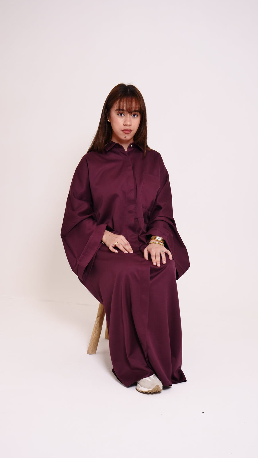 La robe Yaomi Aubergine