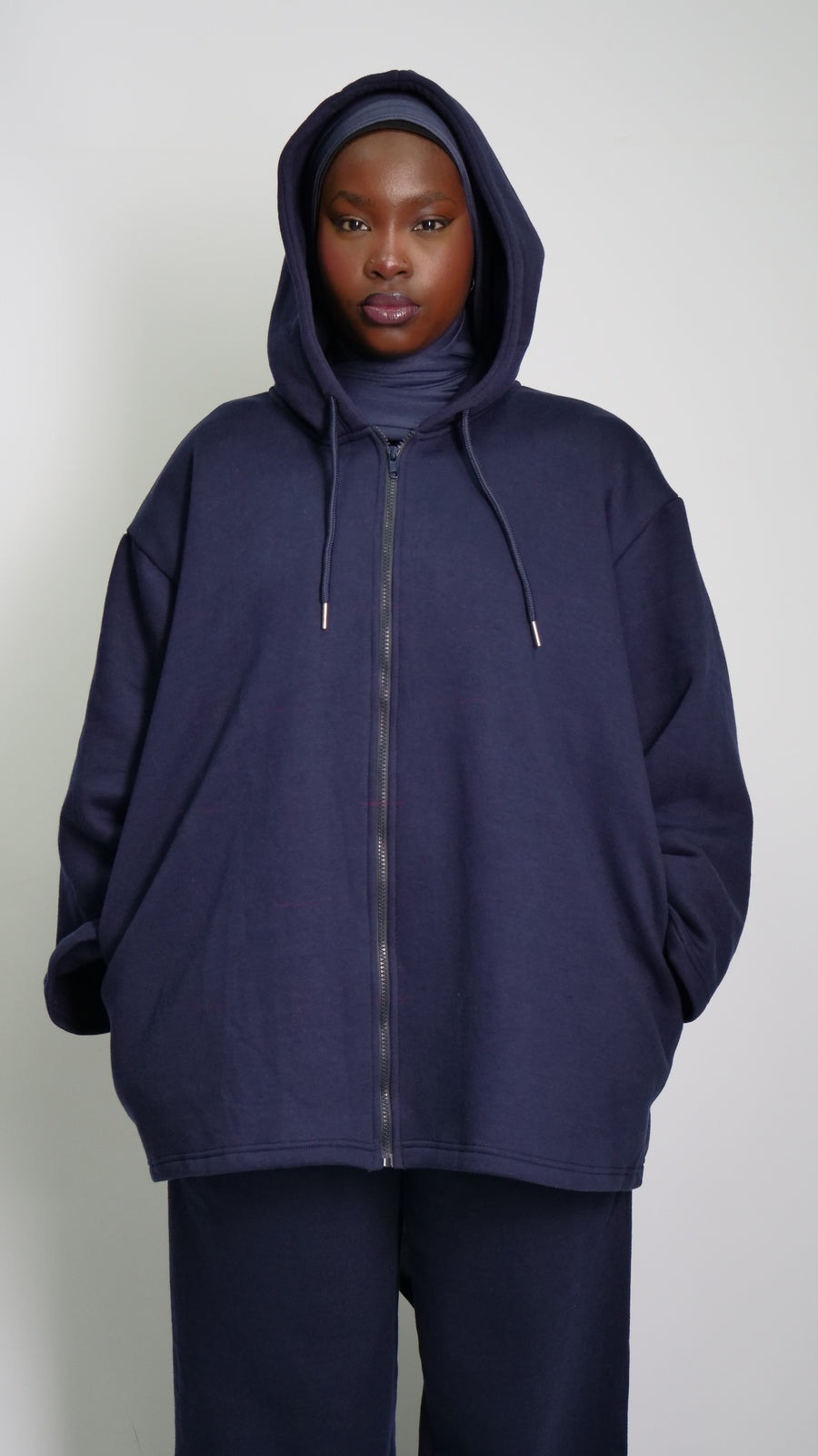 Hoodie Zip TechPack Bleu nuit