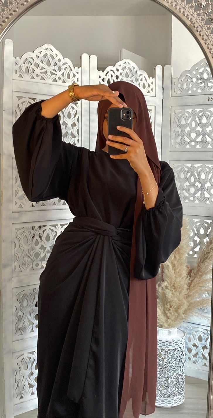 Abaya Turquie noir